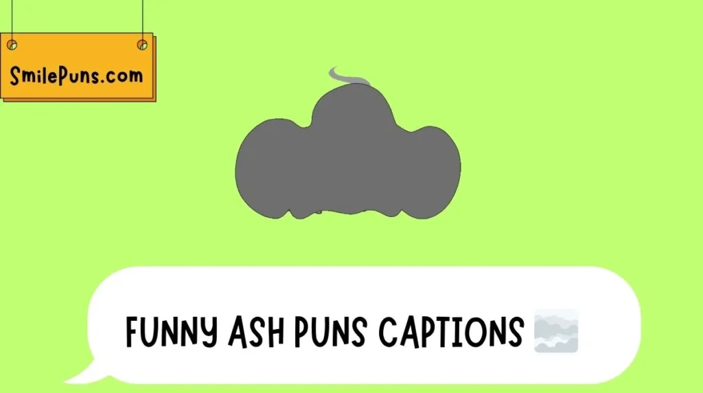 Funny Ash Puns Captions 🌫️