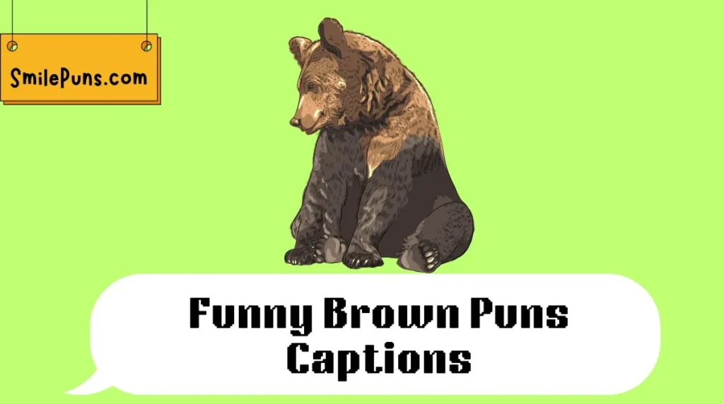 Funny Brown Puns Captions