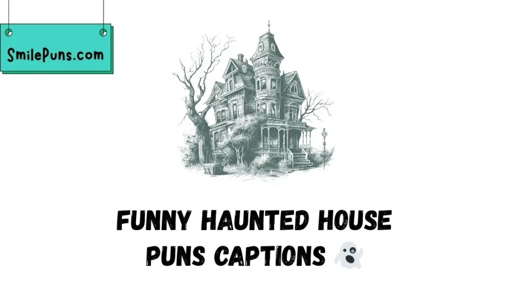 Funny Haunted House Puns Captions š»