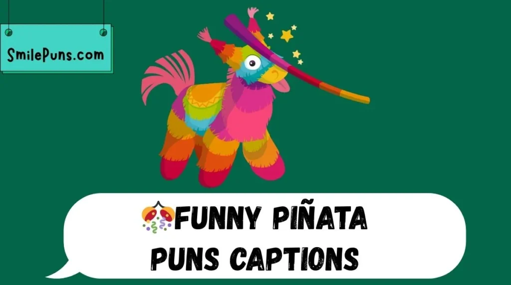 🎊Funny Piñata Puns Captions