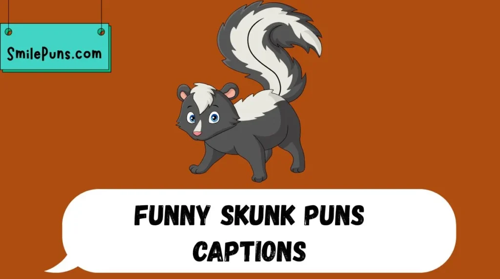 Funny Skunk Puns Captions
