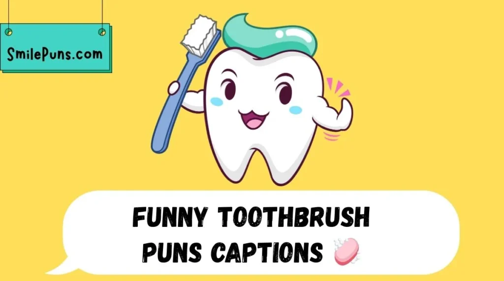 Funny Toothbrush Puns Captions 🧼