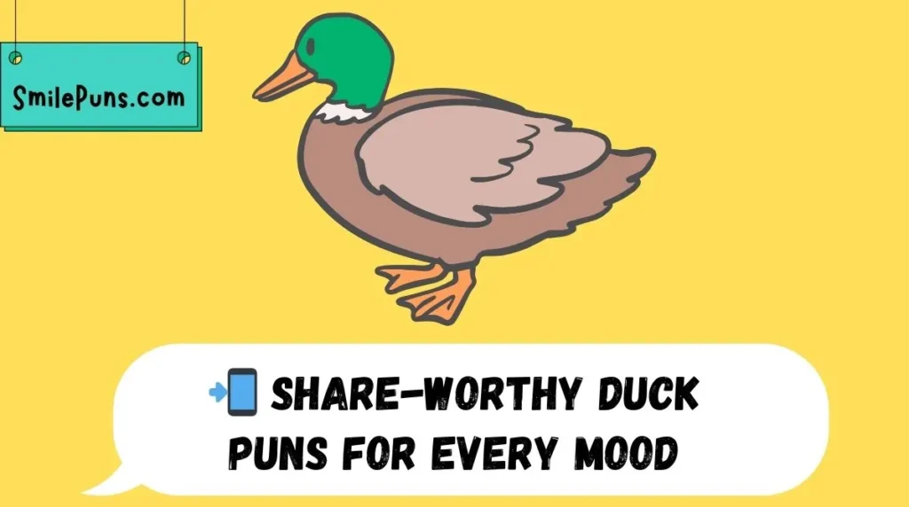 📲 Share-Worthy Duck Puns for Every Mood