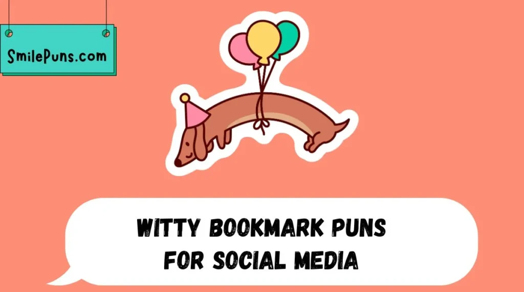 Witty Bookmark Puns for Social Media