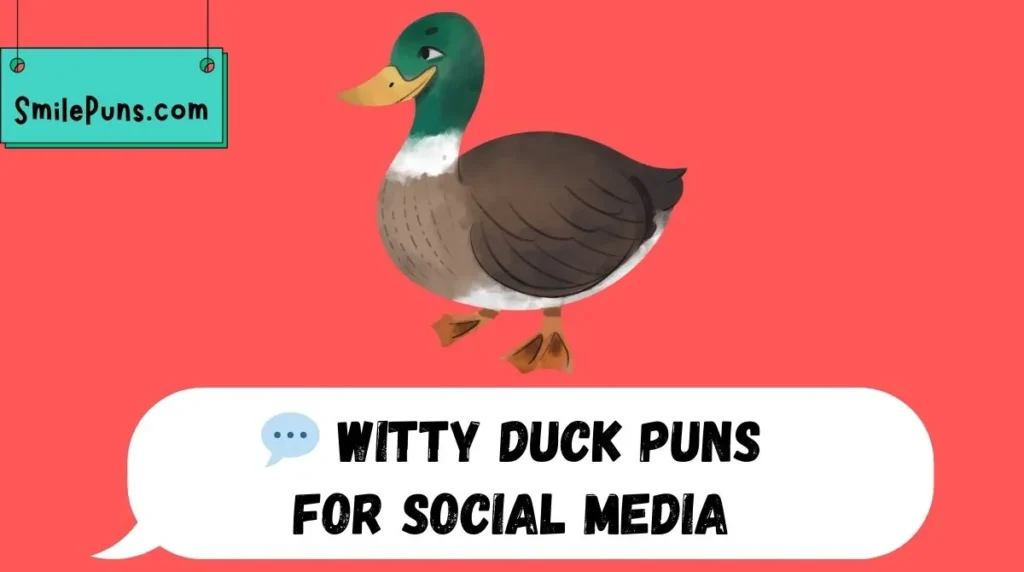 💬 Witty Duck Puns for Social Media