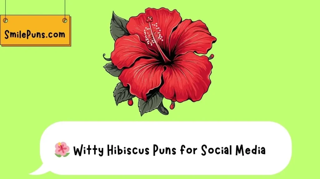 Witty Hibiscus Puns for Social Media