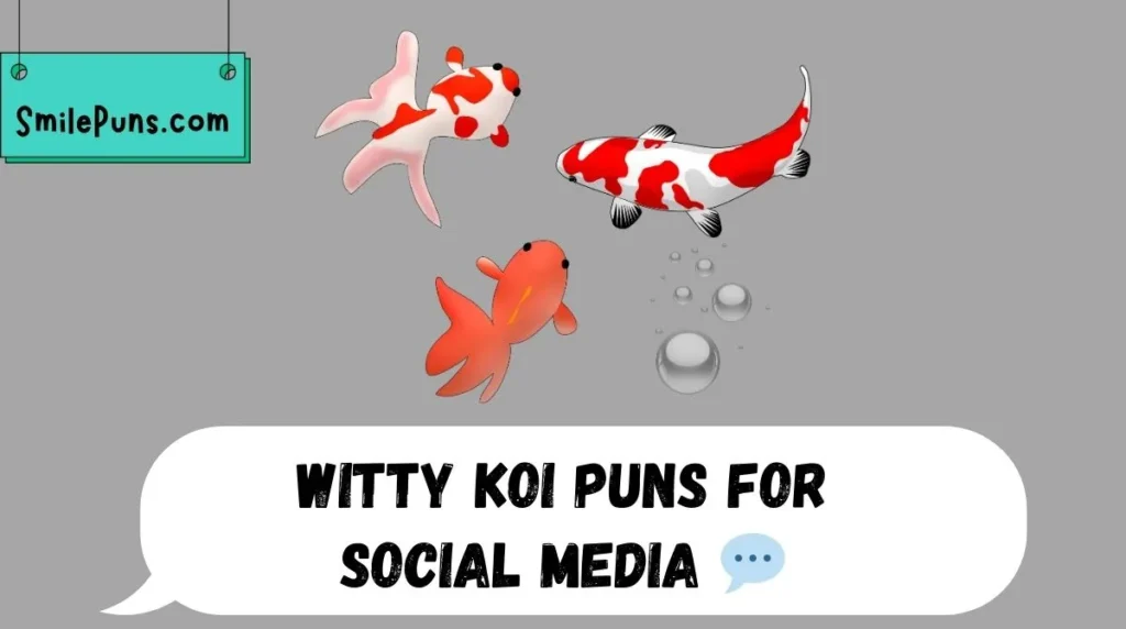 Witty Koi Puns for Social Media 💬