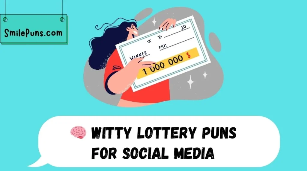🧠 Witty Lottery Puns for Social Media