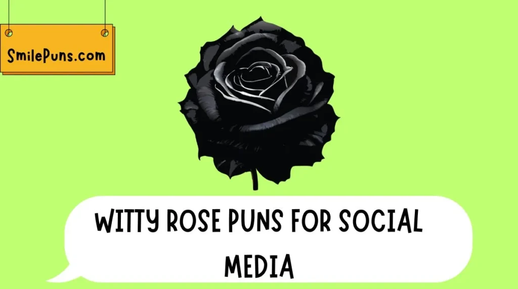 Witty Rose Puns for Social Media