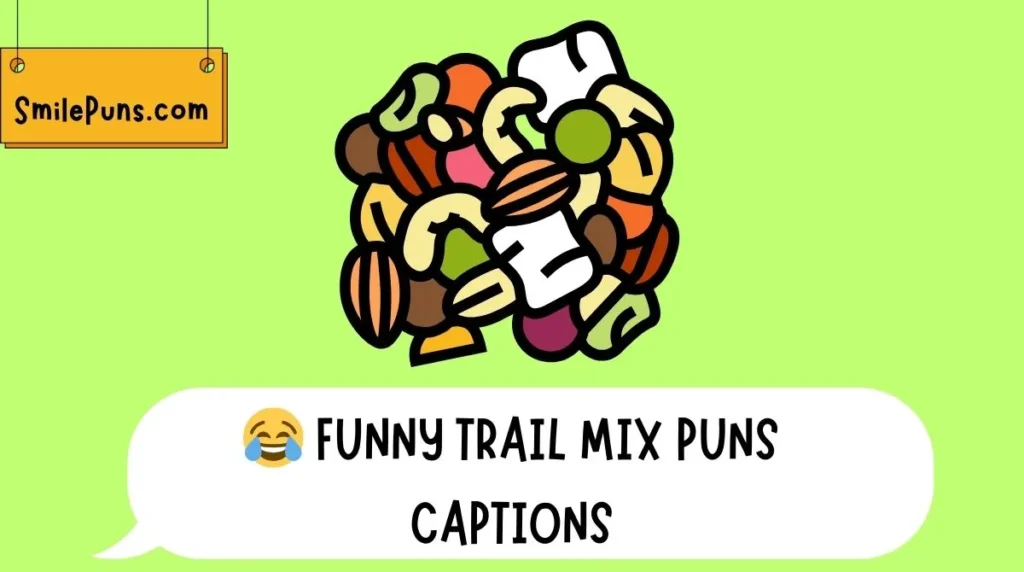 😂 Funny Trail Mix Puns Captions