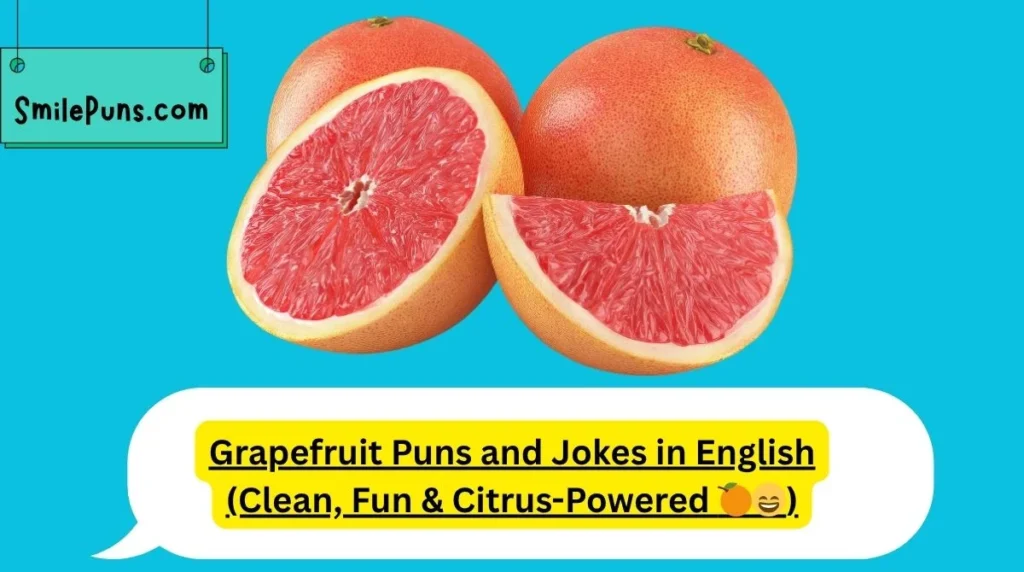 Grapefruit Puns and Jokes in English (Clean, Fun & Citrus-Powered đđ)
