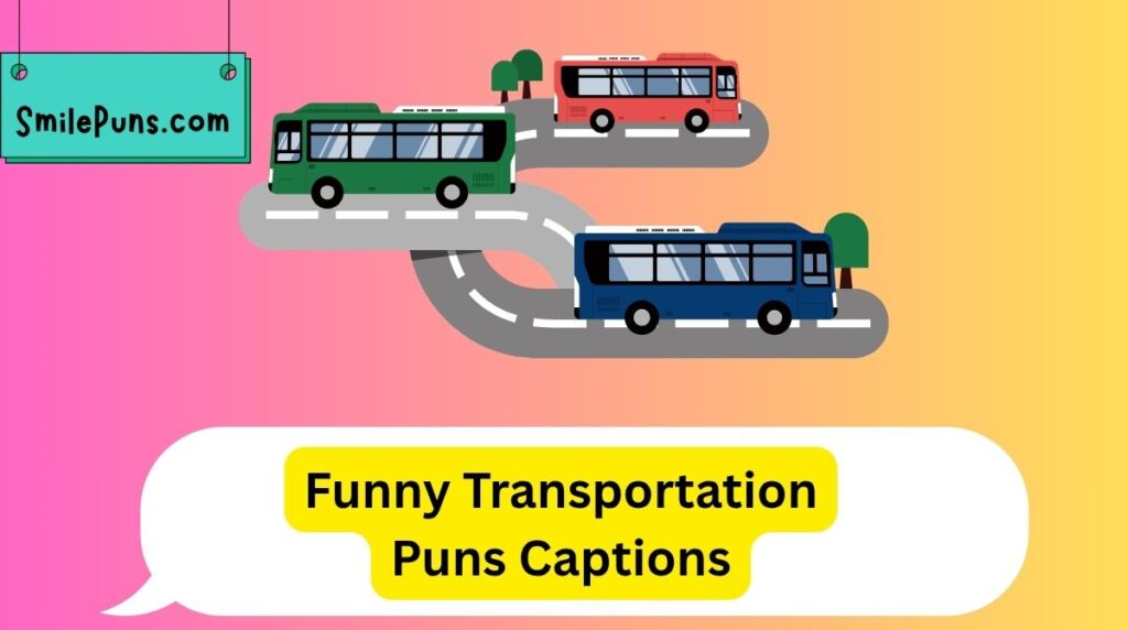 Funny Transportation Puns Captions