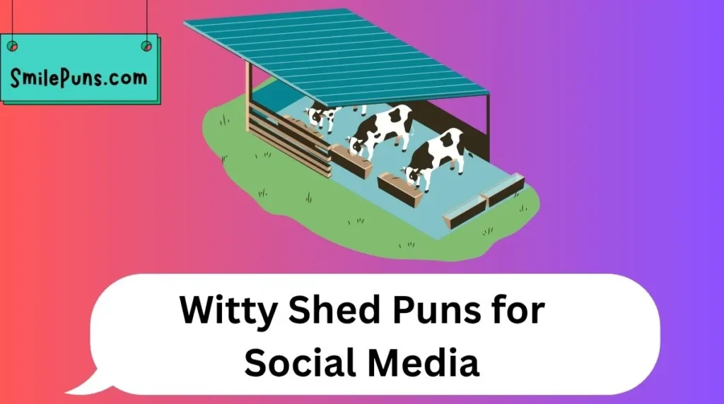 Witty Shed Puns for Social Media