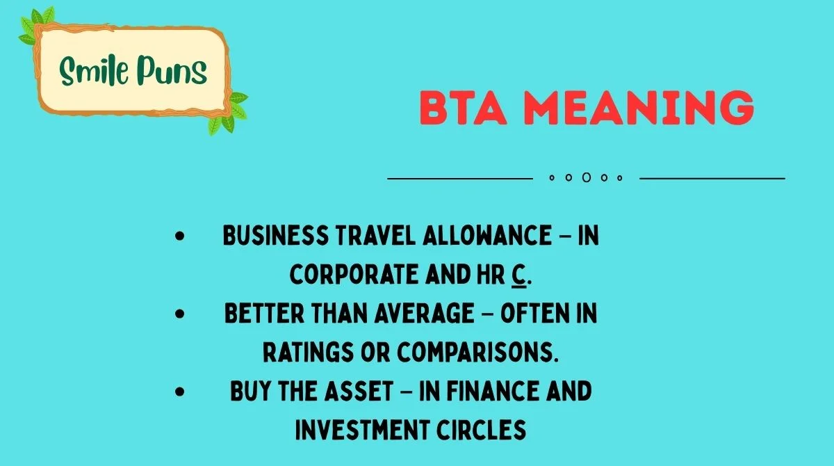 BTA Meaning