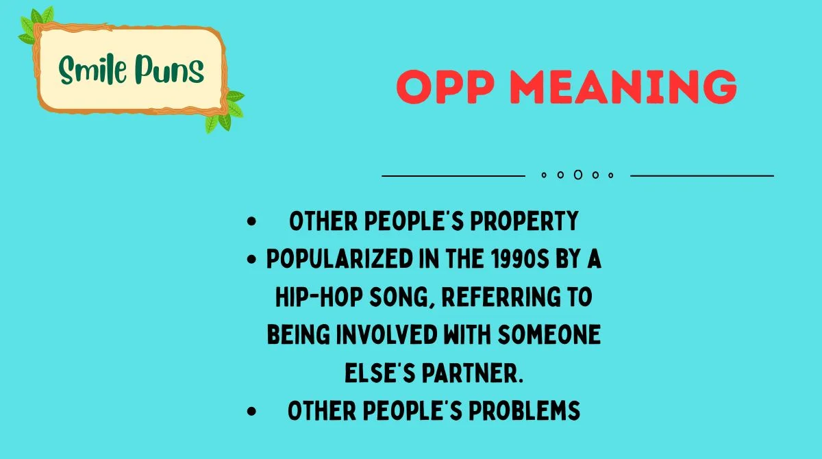 OPP Meaning