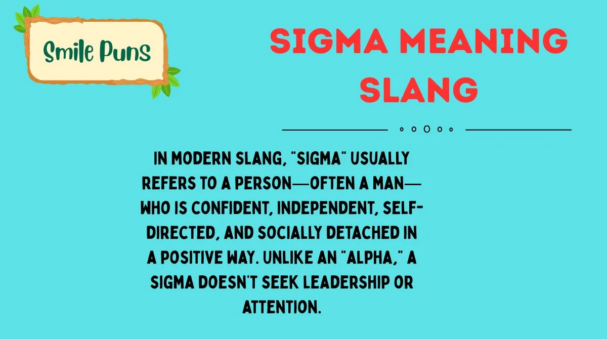 Sigma Meaning Slang