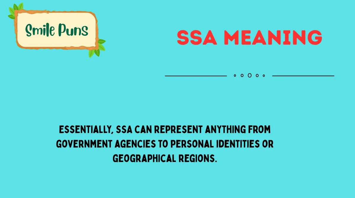SSA Meaning